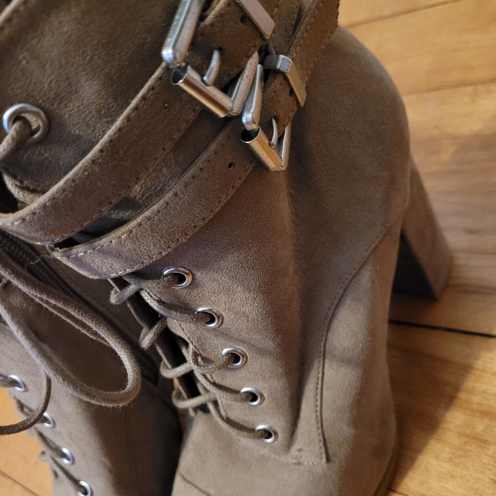 NWOT Madden Girl Suede Heel Boots